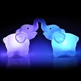 Dirance Elephant Shape 7 Color Changing LED Night Light Desk Lamp Wedding Party Bedroom Home Decor Gift for Girls