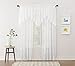 No. 918 Alison Floral Lace Sheer Rod Pocket Curtain Panel, 58