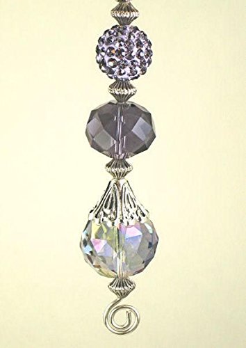 Purple Amethyst Lavender Lampwork Glass Ceiling Fan Pull Chain/Light Pull