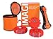 3 Pack Vehicle Emergency LED Road Flare Discs & Safety Hammer Kit - Flashing Warning Light Roadside Safety Beacons for Cars, Trucks & Boats with Steel Glass Breaker, Seatbelt Cutter & Bag by Imaginit