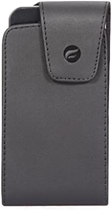 Premium Black Leather Case Cover Protective Pouch Belt Holster Swivel Clip for ASUS ZenFone 4 - ASUS ZenFone 4 Pro - Blackberry Motion - BLU Life One X3