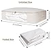Lifewit Foldable Under Bed Storage Bag Organizer for Comforters, Blankets, Bedding, Duvets, Clothes, Quilts, Pillows, Clothing, Sweaters, Beige