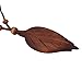 Dreamyth Women Original Wooden Handmade Leaf Pendant Necklace Cord Collar Necklace