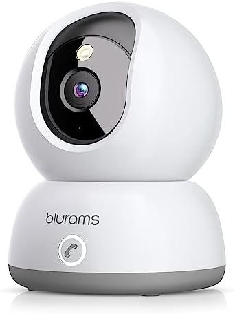 Security Camera Blurams For Sale Blurams Bundle Set, 2K Indoor Camera For Home Security W/Motion Tracking, 2-Way Audio, IR Night Vision, Siren Indoor Cameras For Home Pet Camera