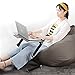 UYGHHK Portable Laptop Desk Laptop Stand,Adjustable Tabletop with 2 CPU Cooling Fans and Mouse Pad Aluminum Ergonomics Design Cozy Desk TV Bed Lap Tray Stand Up/Sittingthumb 1