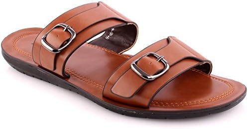 Zaif London Unze New Men ‘Kevin’ Slider Boys Casual Double Strap Summer Beach Buckle Design Fashion Slippers UK Size 6-11 - H-46