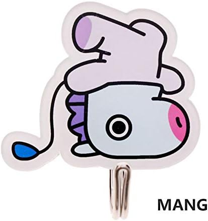 QKKER Home Decor Bangtan Boys Army Fans Sticky Hanger BTS Holder Door Hook BT21 Wall Hanging