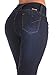 Colombian Design, Butt Lift, High Waist, Boot Leg Jeans in Dark Blue Size 11