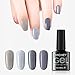MIYOUNE UV Gel Nail Polish, pack of 4, Gel Nail Polish Kit, 0.25 fl oz
