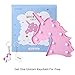 Glintee Unicorn LED Night Lamp Decorative Marquee Signs Battery Operated Light for Party Supplies -Wall Decoration for Living Room,Bedroom(Pink Unicorn Head)