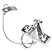 Boat Bimini Top 90° Deck Hinge with Removable Pin Pack of 2
