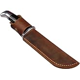Full grain Leather Sheath for Buck 119 Knife, knife holder fit for buck knives,fixed blade knife sheath, Vertical knife sheath for belt