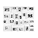 Ray & Chow White Gallery Wall Picture Frames Kit,Set of 23 Frames,Solid Wood and Glass Window,Made to Display 8x10 5x7 4x6 Pictures Without Mat or 5x7 4x6 Pictures with Mat,Hanging Hardware Included