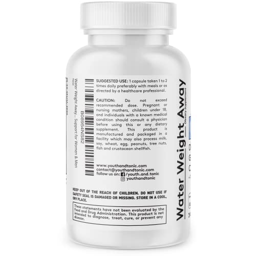 Youth & Tonic Water Weight Away to Relief Swelling & Belly Bloat to