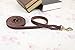 CHEDE - Best for Medium and Large Dogs - Heavy Duty Leather Dog Training Leash Dark Brown 6 Foot x 3/4 Inch Lead with Package Box