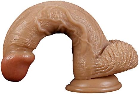 8 inch Lifelike Silicone D'îD&lő Body Relax Waterproof Massage Hand-Free for Women Beginners