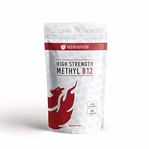 High Strength Methyl B12-5mg x 180 Tablets – Coenzyme Form of Vitamin B12 – Methylcobalamin (5000mcg)