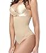 SEXYWG Women High-Waist Thong Shapewear Body Tummy Control Cincher Boyshorts,Beige,X-Large/XX-Large