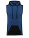 COOFANDY Mens Hipster Hip Hop Hooded Tank Top Drawstring Hoodie Pocket
