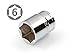 TEKTON 1/2 Inch Drive x 1 Inch 6-Point Socket 14283