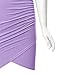 CTC WDR940 Womens Deep V Neck 3/4 Sleeve Tulip Bodycon Dress M Lilac