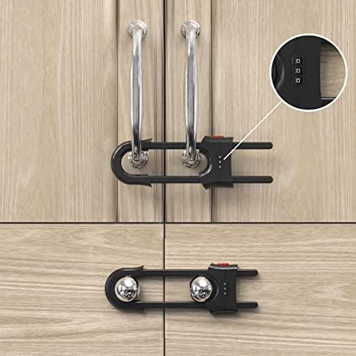 Jola's House PACK Child Proof Sliding Cabinet Door Code Locks