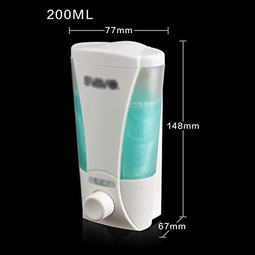 RZMZYQ RZM Wall-mounted Soap Dispenser Manual Lotion Pump 1/2 Head Shampoo Liquid Soap Bottle Bath Soap Box Fashion, Plastic, 2 Styles Available (color : A, Size : Single)
