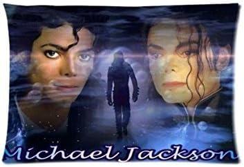ABCHomes Famous Singer Dancer Michael Jackson Pillowcase Zippered Pillow Case 20x30 Cotton Standard Size(Twin sides)