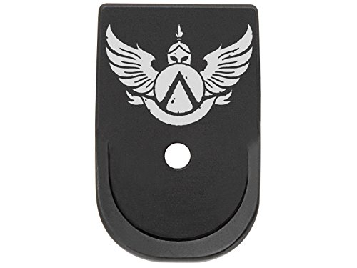 for Glock Gen 1-4 30 30SF 30S 10-RD ONLY Floor Base Plate Finger Extension Black Spartan Shield Wings