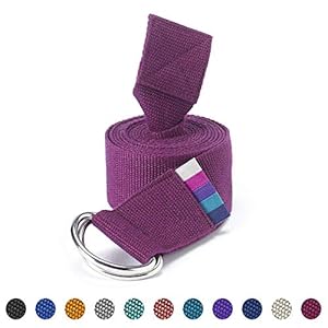 Yogamatters D-Ring Yoga Belt Strap – Natural Cotton, 2m