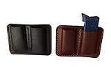 J&J Custom Premium Leather 9mm Single Stack Double Magazine Carrier Holder Holster W/Belt Clip