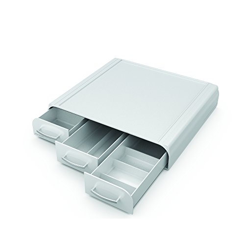 Mind Reader PC, Laptop, IMAC Monitor Stand and Desk Organizer, Silver
