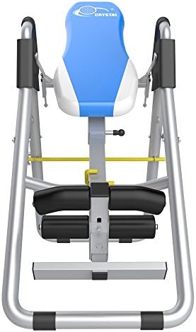 XPH Heavy Duty Inversion Therapy Table Inversion Table for Back Pain Adjustable Therapy Folding Fitness Table with Back Pain Relief Gravity Inversion Tables for Home Use Sports Equipment (Blue) (blue)