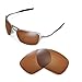 Walleva Brown Polarized Replacement Lenses for Oakley Inmate Sunglasses