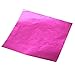 TOOGOO(R) 100pcs Square Sweets Candy Chocolate Lolly Paper Aluminum Foil Wrappers Pink