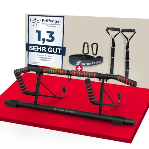 Sportstech, Klimmzugstange Türrahmen + inklusive Klimmzughilfe Pullmate