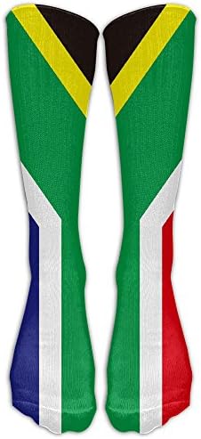 WANING MOON Unisex South Africa Flag BaseballLong Socks Sports Socks Sweat Uptake Running Football Socks Socking