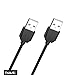 Havit 2-Feet USB 2.0 Type A Male to Type A Male Cable, Black (1pack)