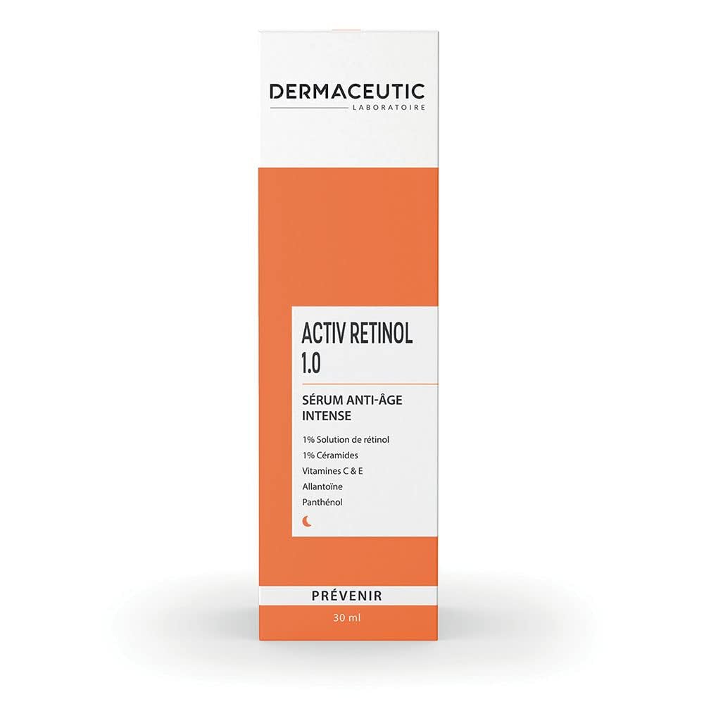 Dermaceutic Activ Retinol 1.0 - Age defense serum high strength - Face serum with Retinol and Vitamin C/E - 30ml