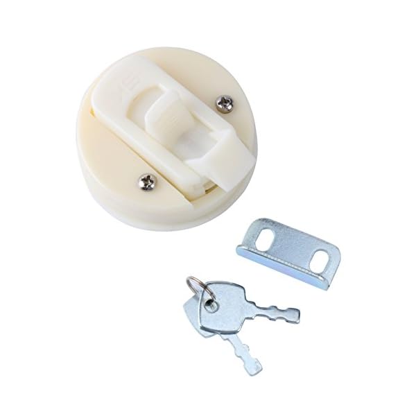 Amarine-made-White-2-Flush-Pull-Slam-Latch-for-Boat-Deck-Hatch-14-Door-Locking-Style
