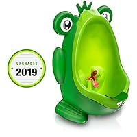 Frog Potty Training Urinal for Boys Toilet with Funny Aiming Target - Green