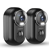 ZUMIMALL Security Cameras Wireless Outdoor, 2 Pack