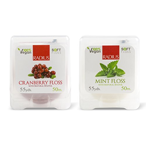 Radius Cranberry Coated Dental Floss, 50 Meter -- 6 per case.