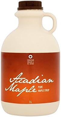 Acadian Maple Syrup Medium 1L - Pack of 2