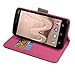 BLU DASH X2 Case,Mama Mouth [Stand View] Flip Premium PU Leather [Wallet Case] With Card / Cash Slots and Pocket Cover For BLU DASH X2 D110U D110L Smartphone,Rose Red