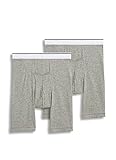 Jockey Men's Underwear Pouch Midway Brief - 2 Pack, grey heather, XL