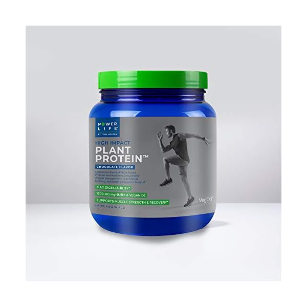 POWERLIFE Tony Horton High Impact Plant Protein Powder with 3000 MG of