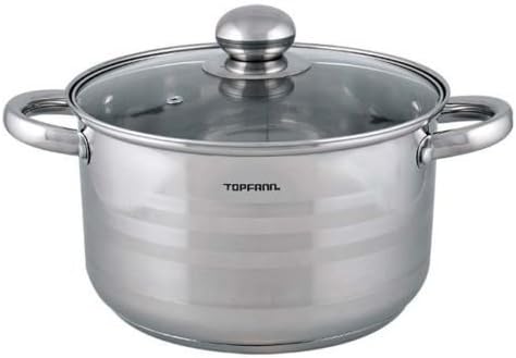 Deep Stock Soup Pot 16 cm Stockpot Casserole Saucepan Boiling Stainless Steel