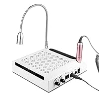 Erthree 4 in 1 Nail Dust Collector,Desktop Nail Drill Machine,Manicure Machine,Easy Operate Strong Suction Nail Vacuum Machine