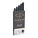 Parker Quink Ink Refill Cartridge for Fountain Pens, Blue/Black Ink, 5/Pack